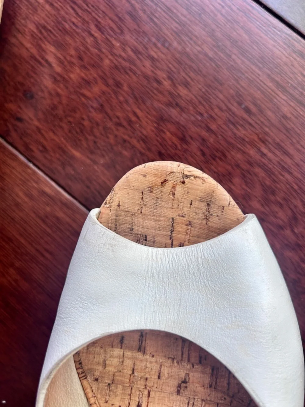 MICHAEL Michael Kors Cream Cork Heeled Sandals - Picture 8 of 13